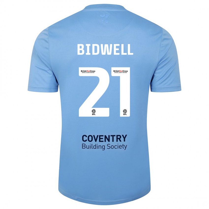 Niño Camiseta Jake Bidwell #21 Cielo Azul 1ª Equipación 2023/24 La Camisa Chile