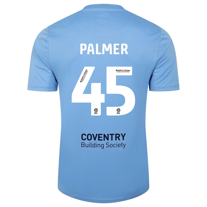 Niño Camiseta Kasey Palmer #45 Cielo Azul 1ª Equipación 2023/24 La Camisa Chile