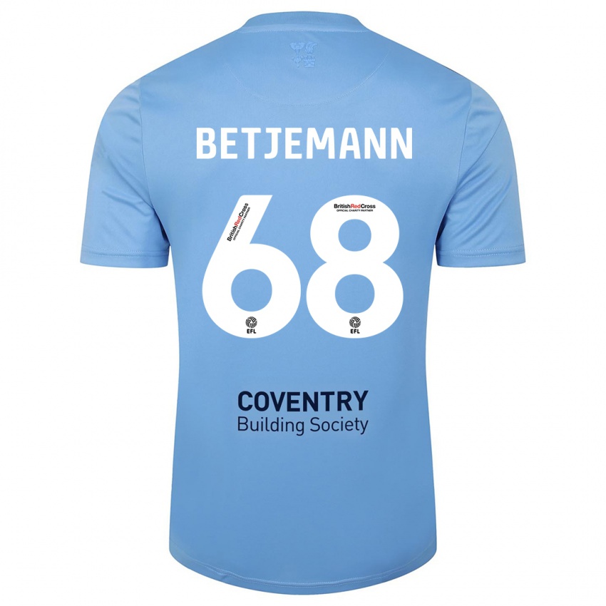 Niño Camiseta Elliot Betjemann #68 Cielo Azul 1ª Equipación 2023/24 La Camisa Chile