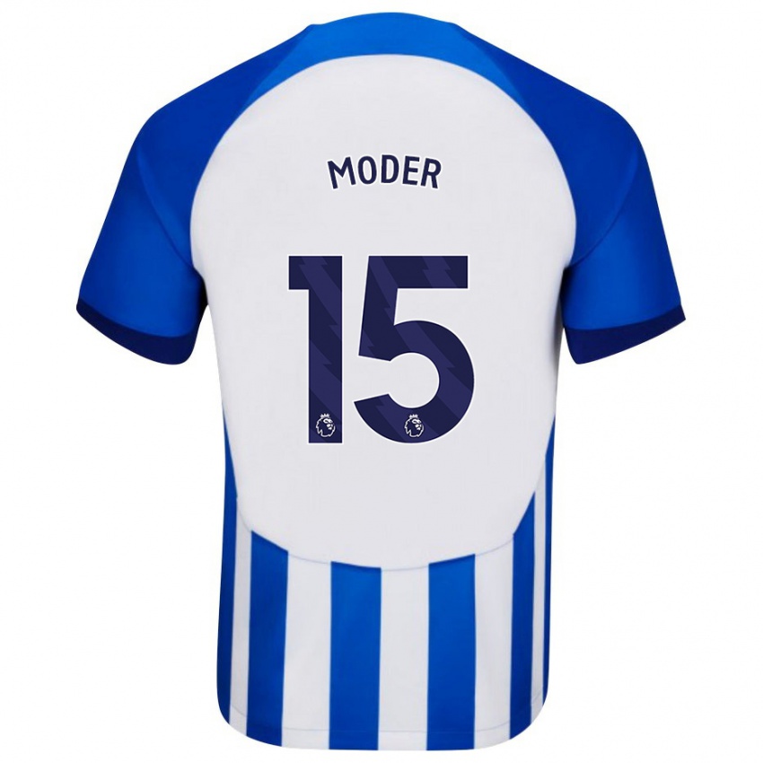 Niño Camiseta Jakub Moder #15 Azul 1ª Equipación 2023/24 La Camisa Chile