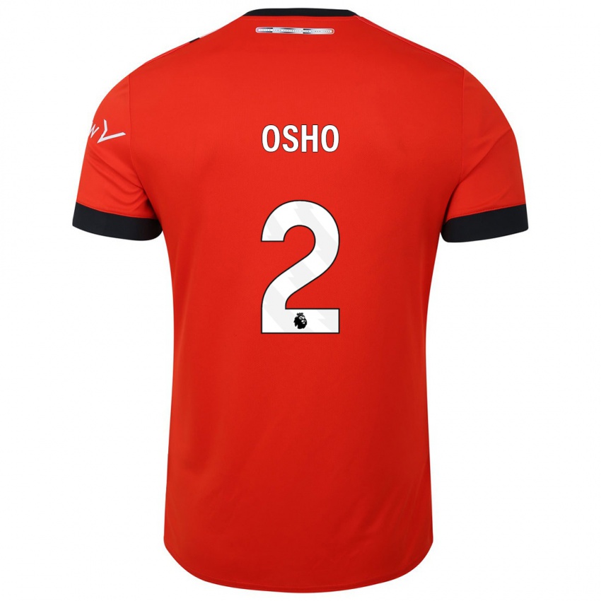 Niño Camiseta Gabriel Osho #2 Rojo 1ª Equipación 2023/24 La Camisa Chile