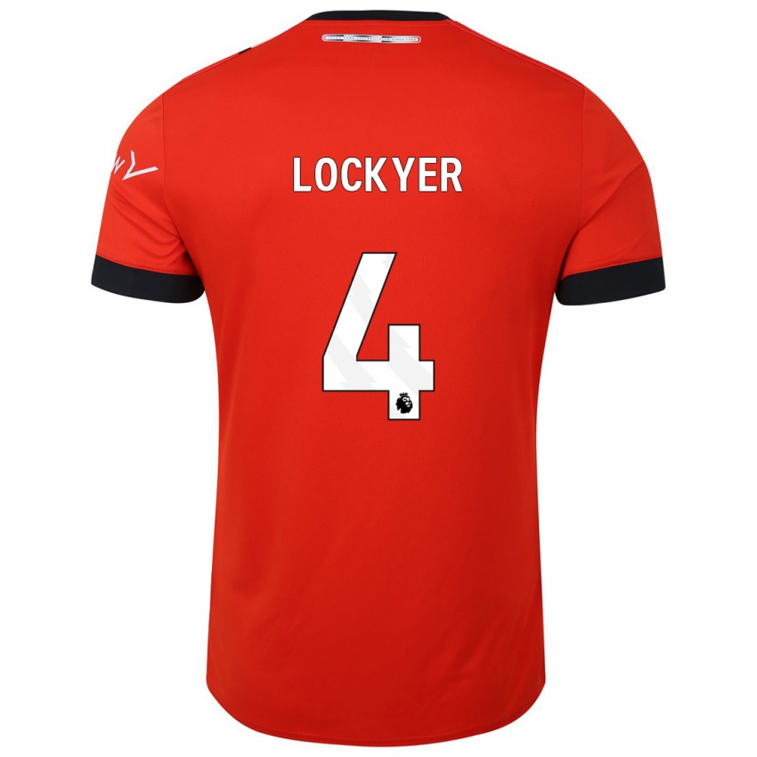 Niño Camiseta Tom Lockyer #4 Rojo 1ª Equipación 2023/24 La Camisa Chile