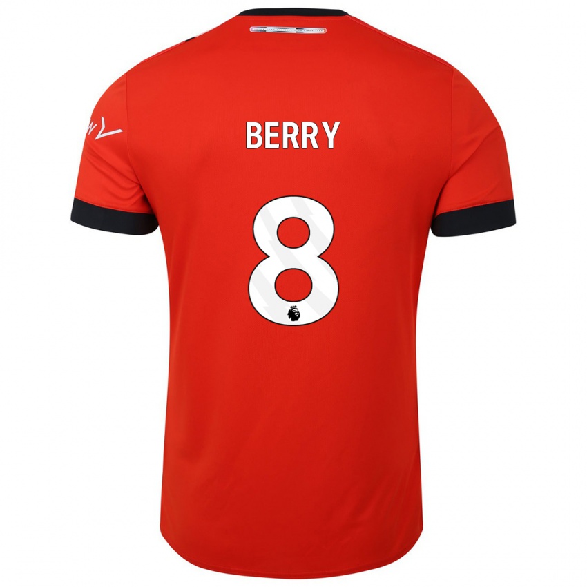 Niño Camiseta Luke Berry #8 Rojo 1ª Equipación 2023/24 La Camisa Chile