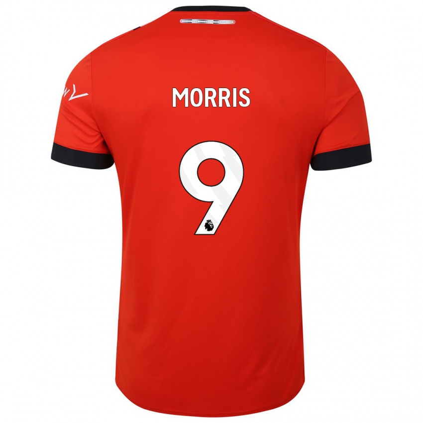 Niño Camiseta Carlton Morris #9 Rojo 1ª Equipación 2023/24 La Camisa Chile