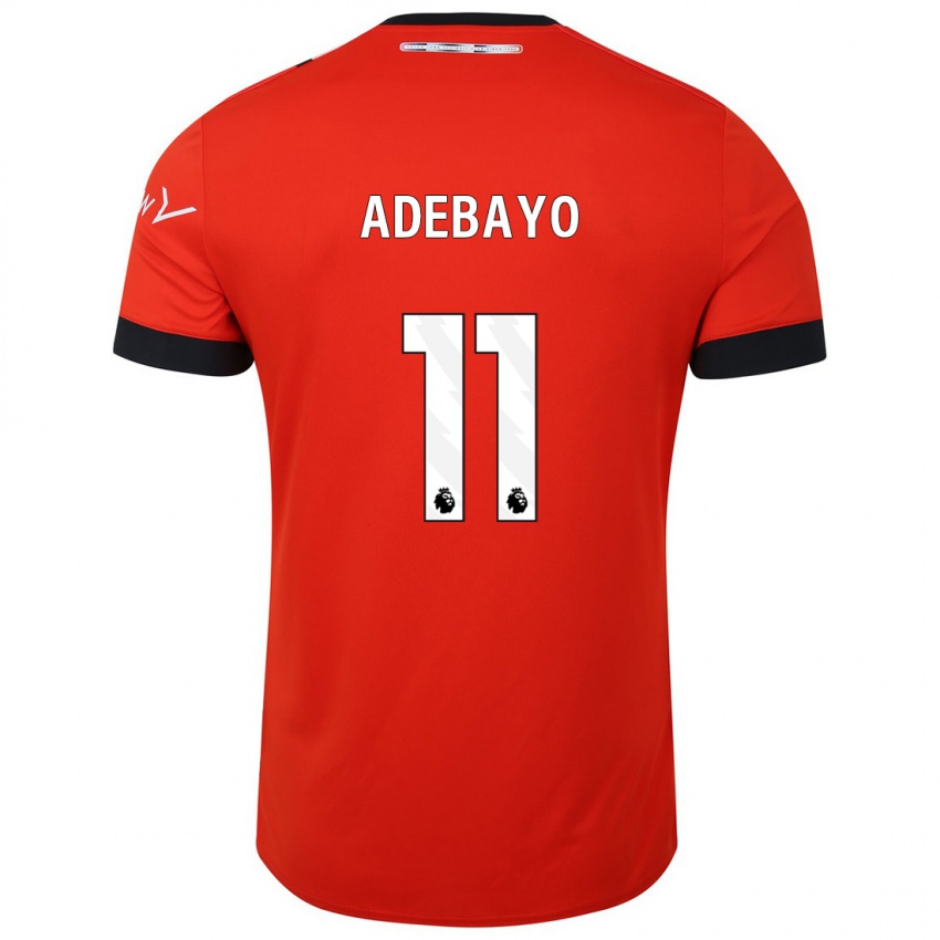 Niño Camiseta Elijah Adebayo #11 Rojo 1ª Equipación 2023/24 La Camisa Chile