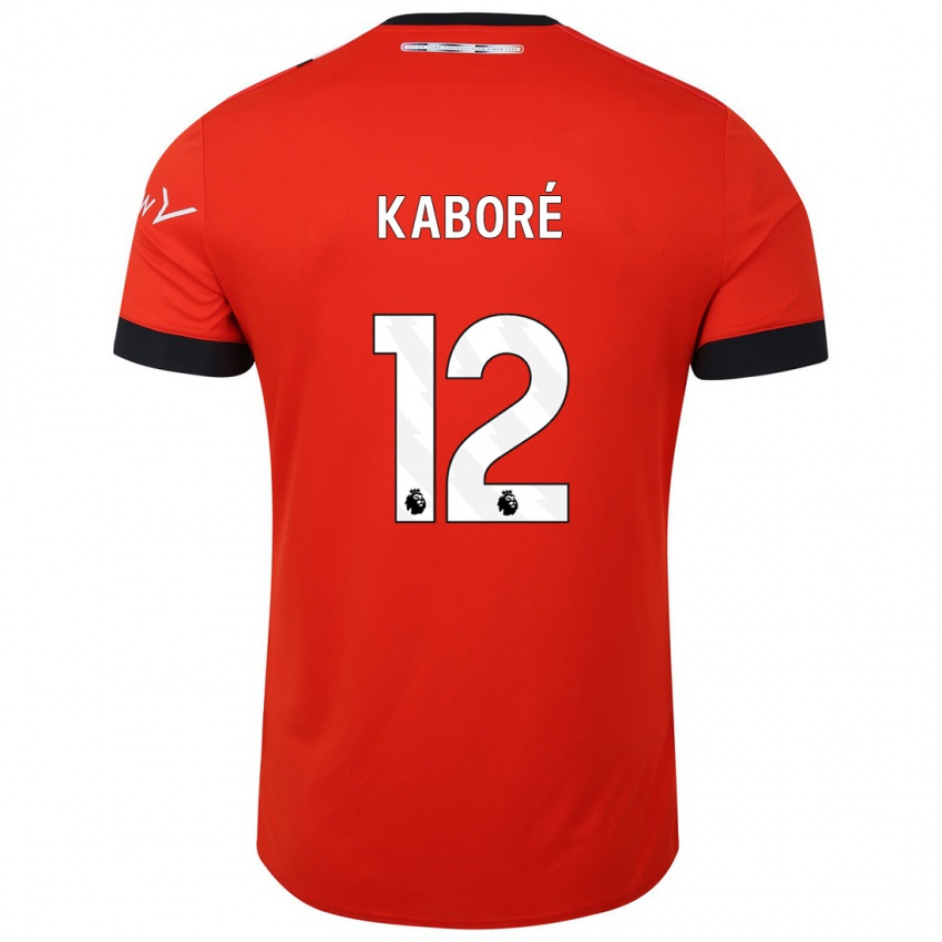 Niño Camiseta Issa Kabore #12 Rojo 1ª Equipación 2023/24 La Camisa Chile