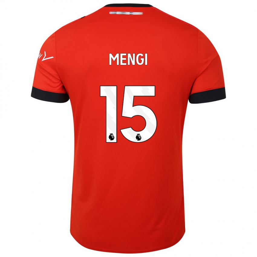 Niño Camiseta Teden Mengi #15 Rojo 1ª Equipación 2023/24 La Camisa Chile