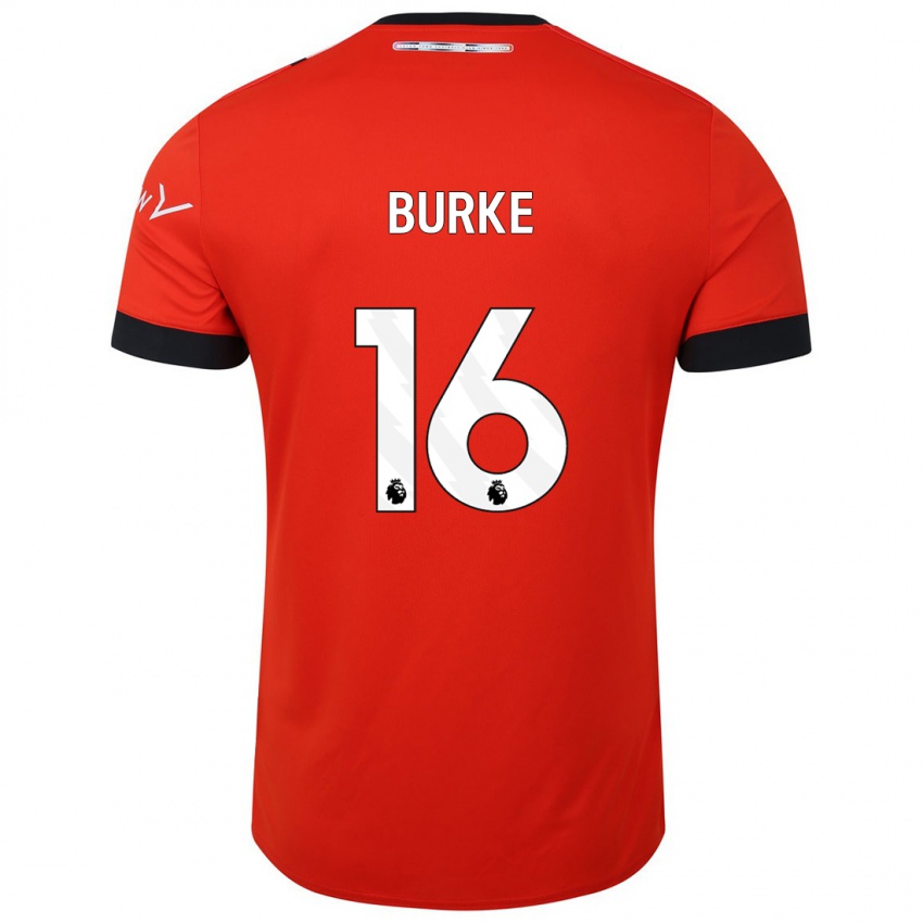 Niño Camiseta Reece Burke #16 Rojo 1ª Equipación 2023/24 La Camisa Chile