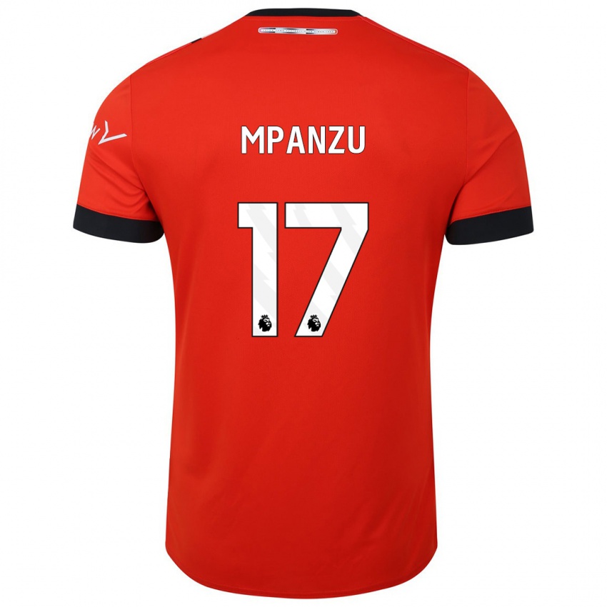 Niño Camiseta Pelly Ruddock Mpanzu #17 Rojo 1ª Equipación 2023/24 La Camisa Chile