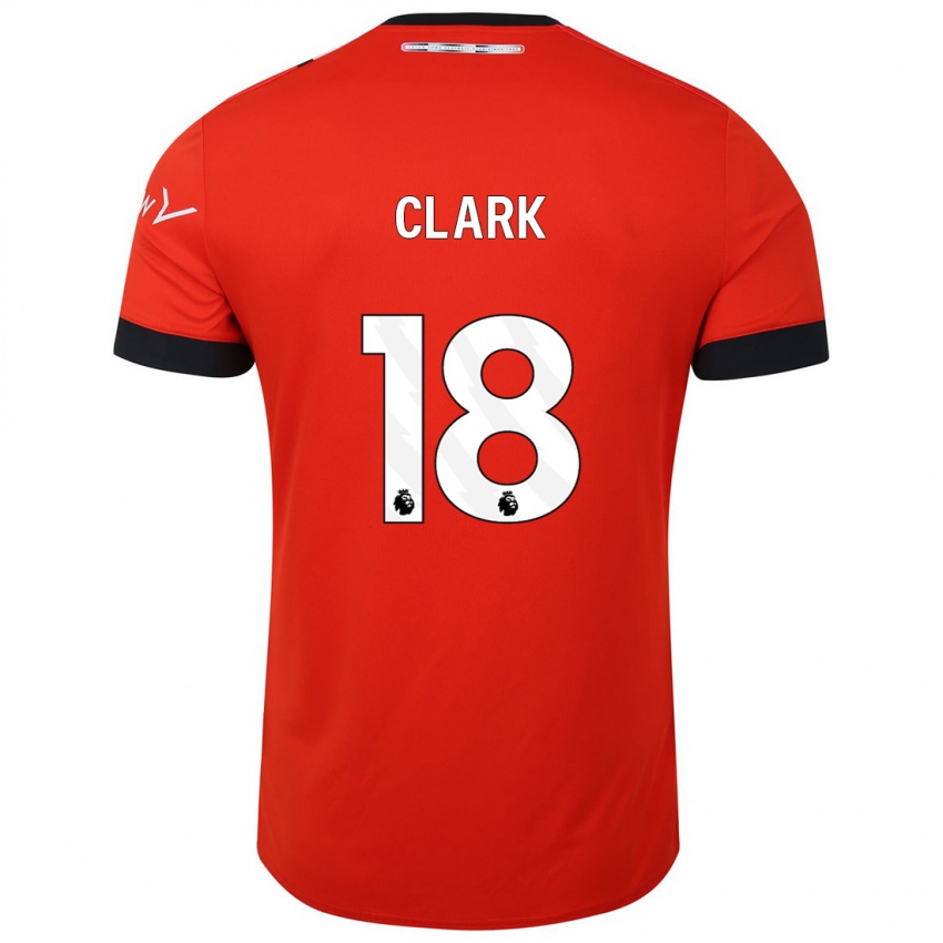 Niño Camiseta Jordan Clark #18 Rojo 1ª Equipación 2023/24 La Camisa Chile