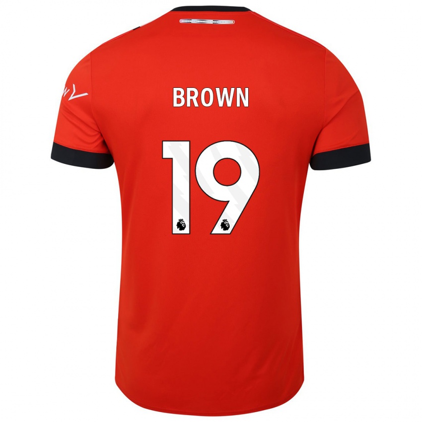 Niño Camiseta Jacob Brown #19 Rojo 1ª Equipación 2023/24 La Camisa Chile