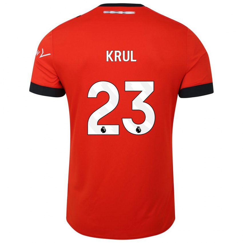 Niño Camiseta Tim Krul #23 Rojo 1ª Equipación 2023/24 La Camisa Chile