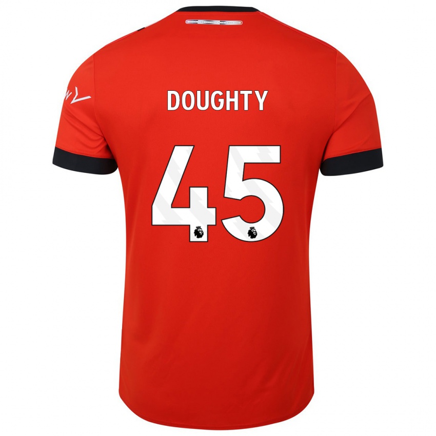 Niño Camiseta Alfie Doughty #45 Rojo 1ª Equipación 2023/24 La Camisa Chile