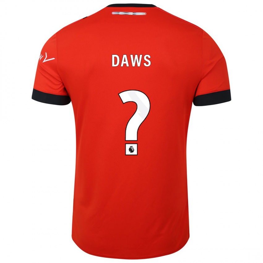 Niño Camiseta Marcus Daws #0 Rojo 1ª Equipación 2023/24 La Camisa Chile