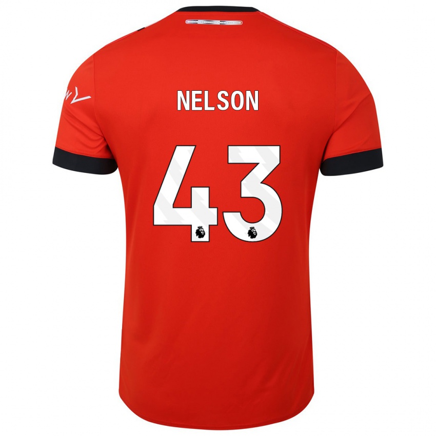 Niño Camiseta Zack Nelson #43 Rojo 1ª Equipación 2023/24 La Camisa Chile