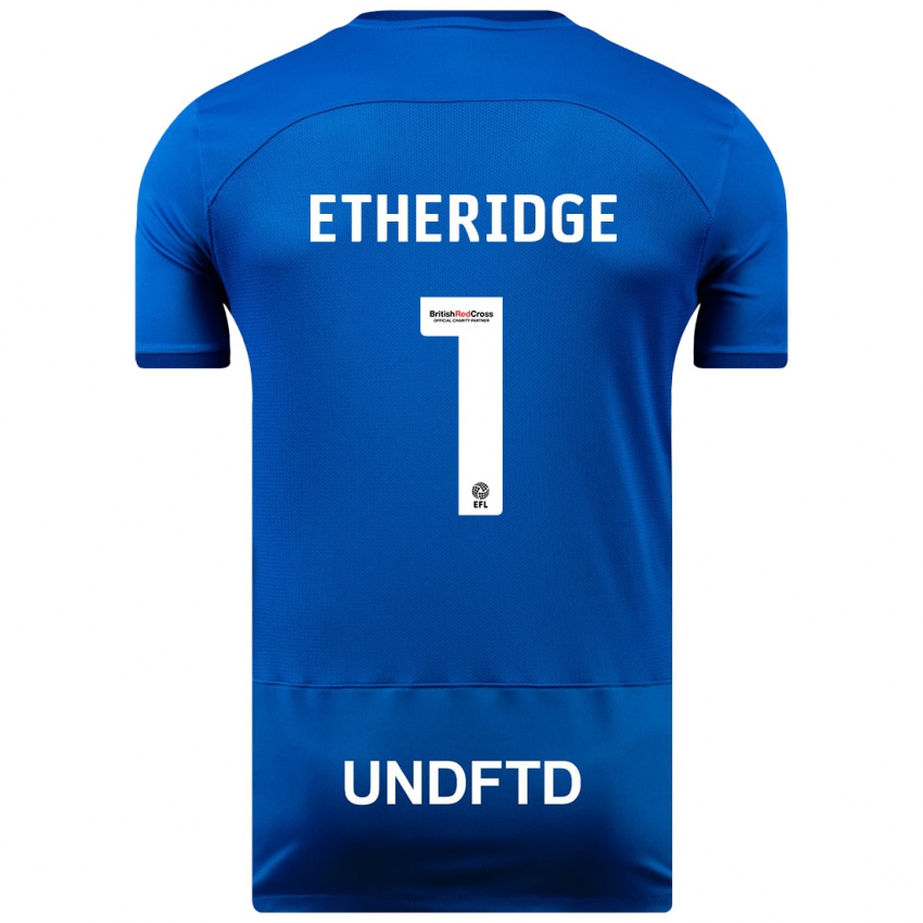 Niño Camiseta Neil Etheridge #1 Azul 1ª Equipación 2023/24 La Camisa Chile