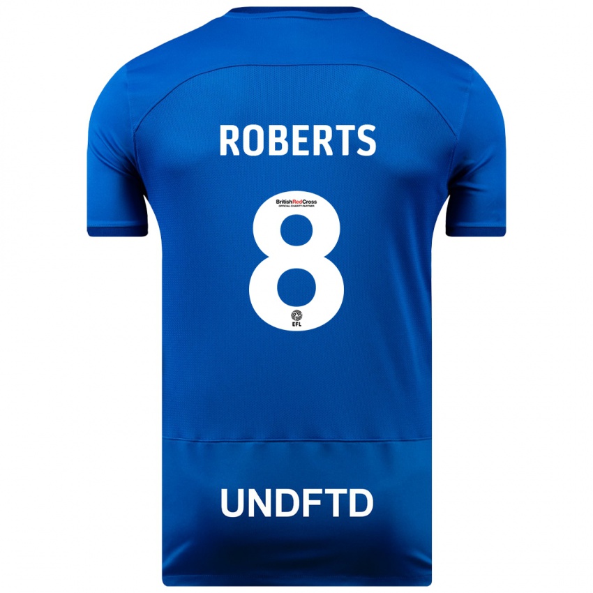 Niño Camiseta Tyler Roberts #8 Azul 1ª Equipación 2023/24 La Camisa Chile