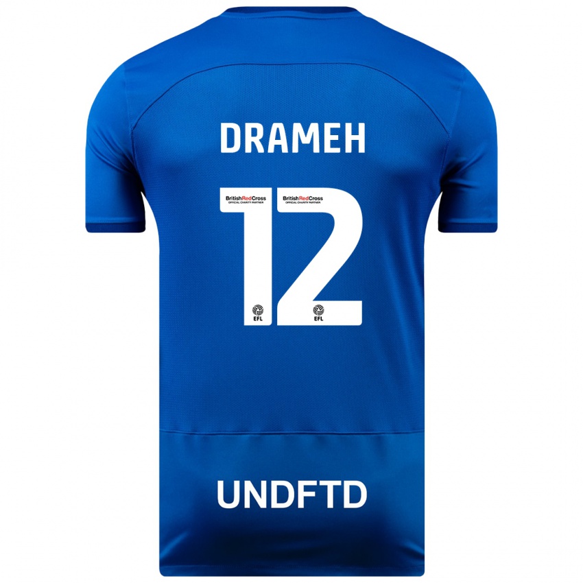 Niño Camiseta Cody Drameh #12 Azul 1ª Equipación 2023/24 La Camisa Chile