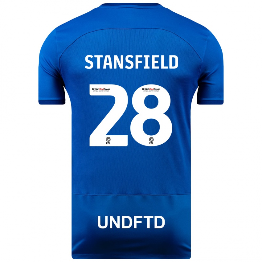 Niño Camiseta Jay Stansfield #28 Azul 1ª Equipación 2023/24 La Camisa Chile