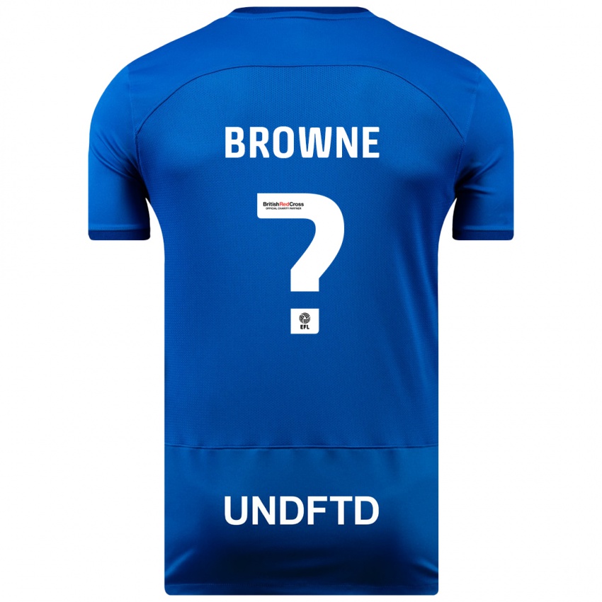 Niño Camiseta Rico Browne #0 Azul 1ª Equipación 2023/24 La Camisa Chile