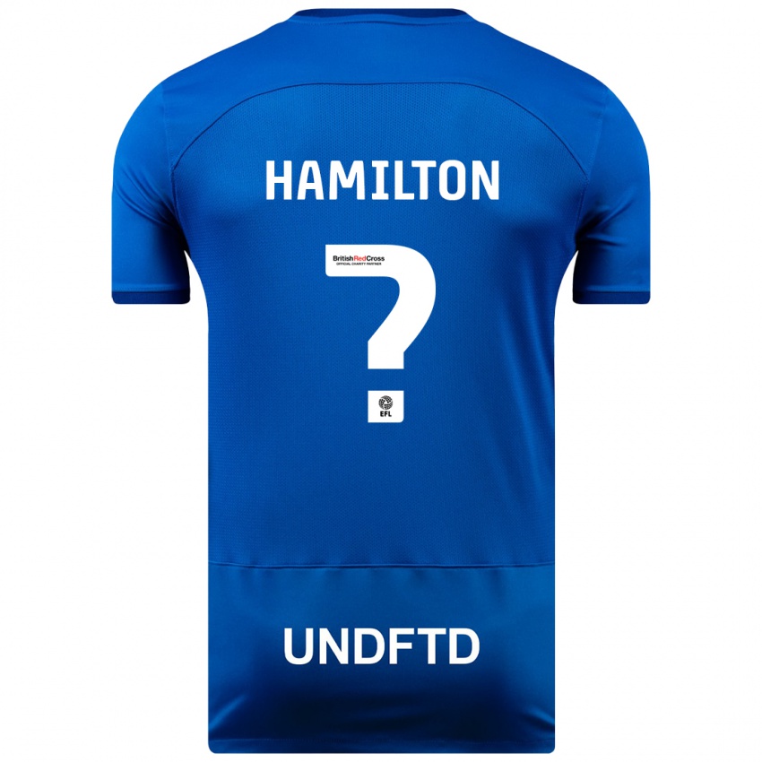 Niño Camiseta Harley Hamilton #0 Azul 1ª Equipación 2023/24 La Camisa Chile