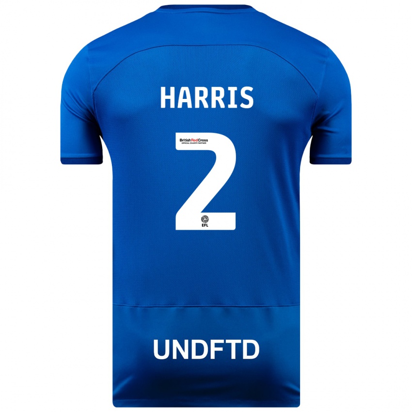 Niño Camiseta Martha Harris #2 Azul 1ª Equipación 2023/24 La Camisa Chile