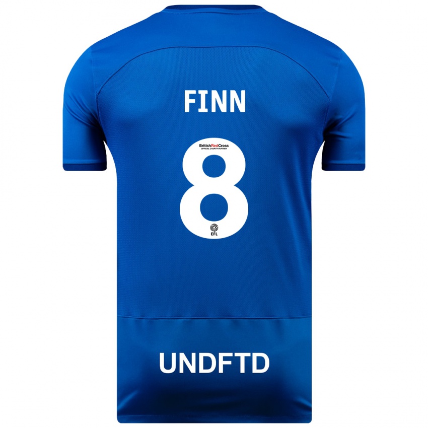 Niño Camiseta Jamie Finn #8 Azul 1ª Equipación 2023/24 La Camisa Chile