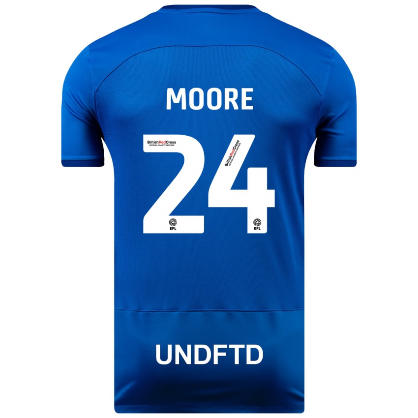 Niño Camiseta Jade Ellis Moore #24 Azul 1ª Equipación 2023/24 La Camisa Chile