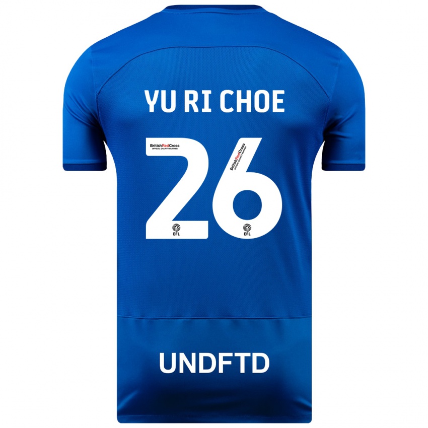 Niño Camiseta Yu-Ri Choe #26 Azul 1ª Equipación 2023/24 La Camisa Chile