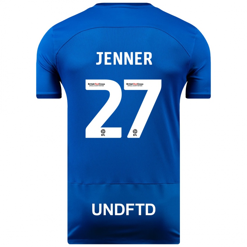 Niño Camiseta Abbi Jenner #27 Azul 1ª Equipación 2023/24 La Camisa Chile