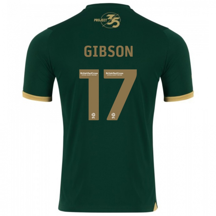 Niño Camiseta Lewis Gibson #17 Verde 1ª Equipación 2023/24 La Camisa Chile