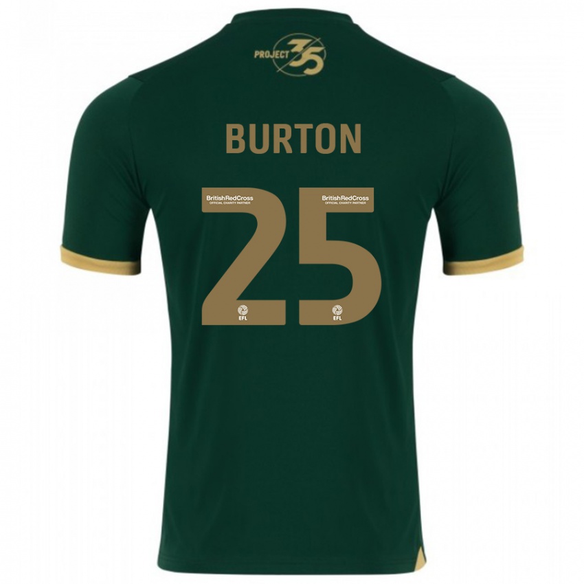 Niño Camiseta Callum Burton #25 Verde 1ª Equipación 2023/24 La Camisa Chile