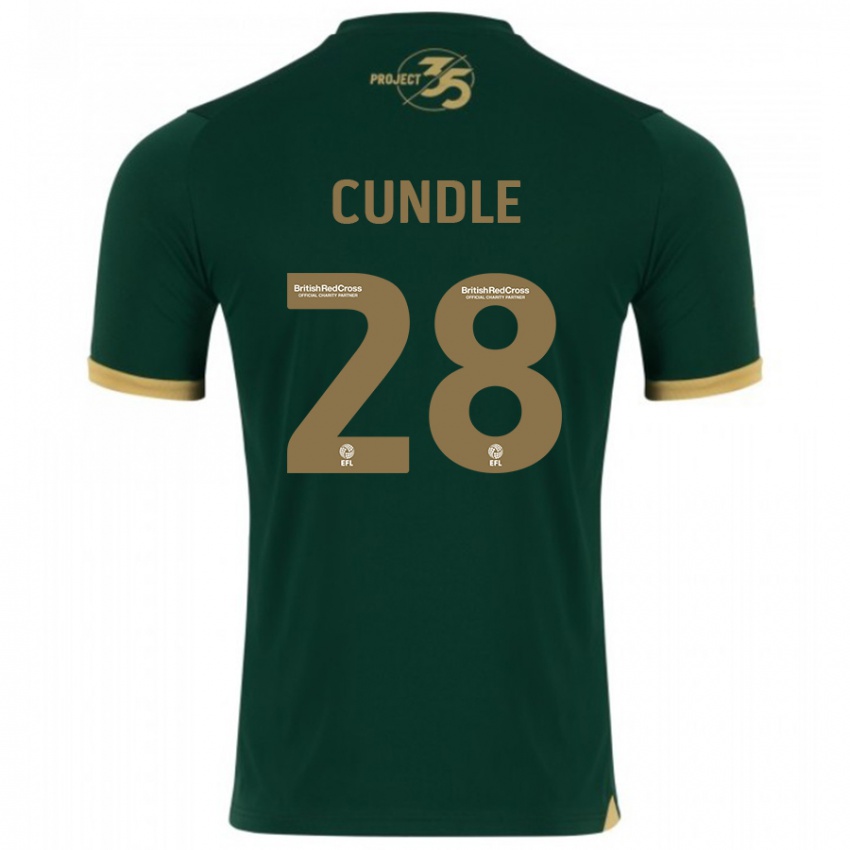 Niño Camiseta Luke Cundle #28 Verde 1ª Equipación 2023/24 La Camisa Chile