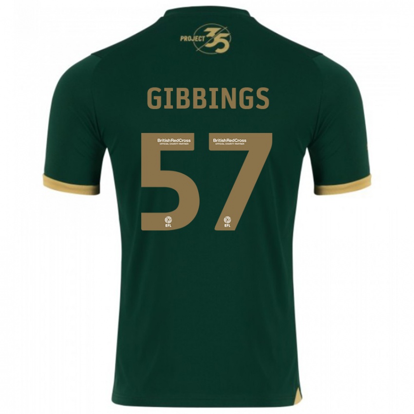 Niño Camiseta Cole Gibbings #57 Verde 1ª Equipación 2023/24 La Camisa Chile