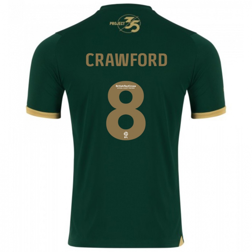 Niño Camiseta Imy Crawford #8 Verde 1ª Equipación 2023/24 La Camisa Chile