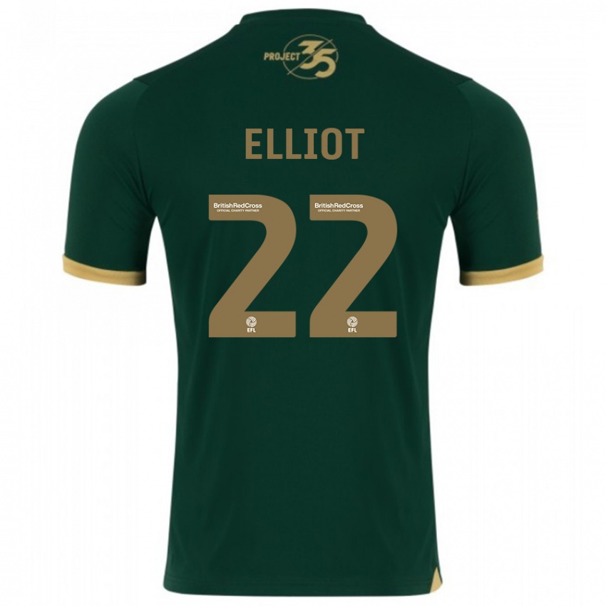 Niño Camiseta Emily Elliot #22 Verde 1ª Equipación 2023/24 La Camisa Chile