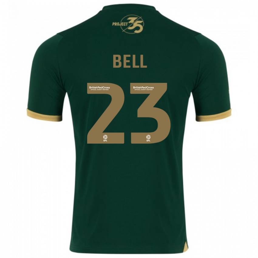 Niño Camiseta Katelyn Bell #23 Verde 1ª Equipación 2023/24 La Camisa Chile