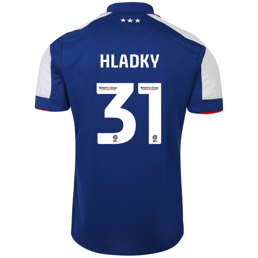 Niño Camiseta Vaclav Hladky #31 Azul 1ª Equipación 2023/24 La Camisa Chile