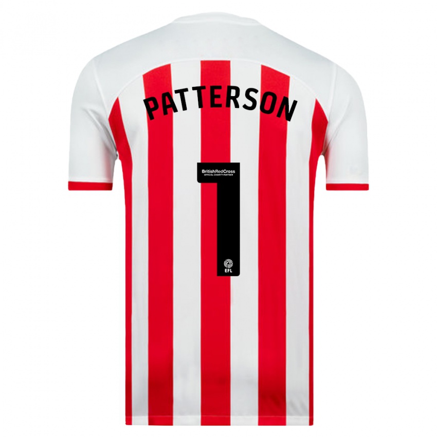 Niño Camiseta Anthony Patterson #1 Blanco 1ª Equipación 2023/24 La Camisa Chile