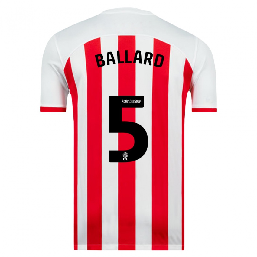 Niño Camiseta Daniel Ballard #5 Blanco 1ª Equipación 2023/24 La Camisa Chile