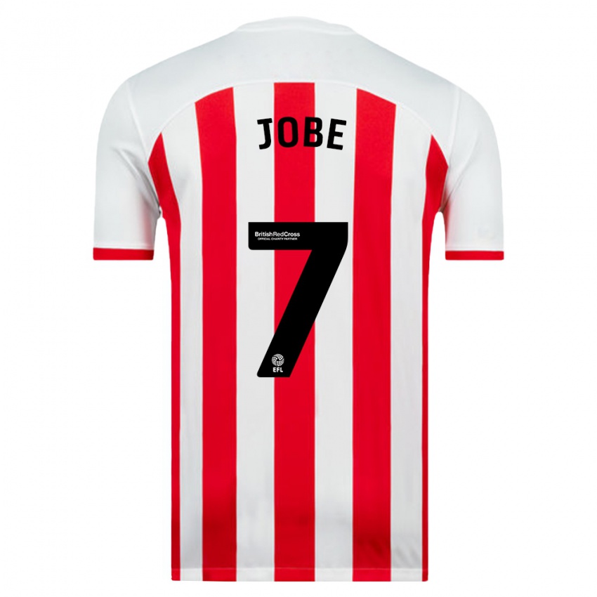 Niño Camiseta Jobe Bellingham #7 Blanco 1ª Equipación 2023/24 La Camisa Chile