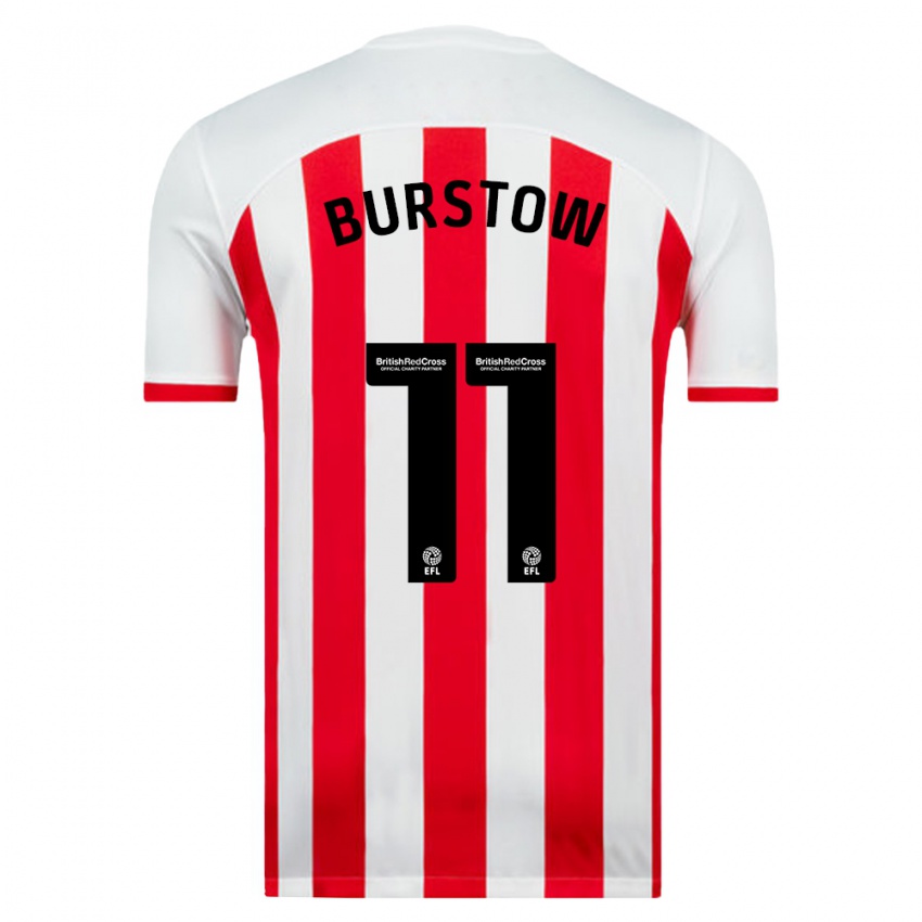 Niño Camiseta Mason Burstow #11 Blanco 1ª Equipación 2023/24 La Camisa Chile