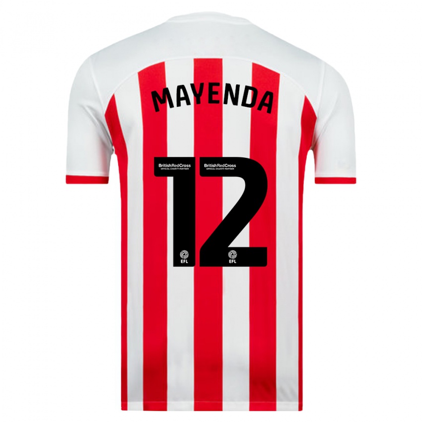 Niño Camiseta Eliezer Mayenda #12 Blanco 1ª Equipación 2023/24 La Camisa Chile