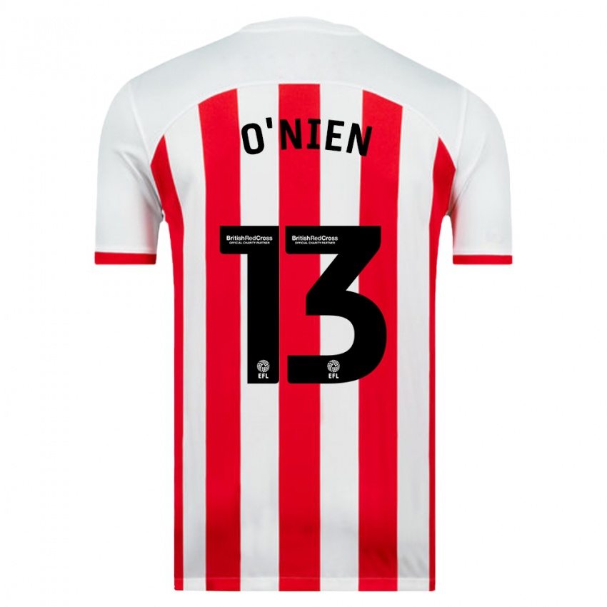 Niño Camiseta Luke O'nien #13 Blanco 1ª Equipación 2023/24 La Camisa Chile