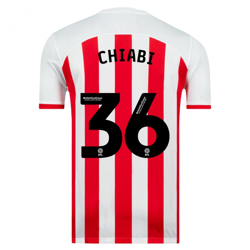 Niño Camiseta Tom Chiabi #36 Blanco 1ª Equipación 2023/24 La Camisa Chile