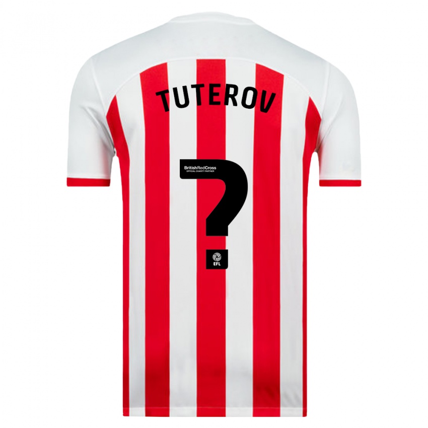 Niño Camiseta Timur Tuterov #0 Blanco 1ª Equipación 2023/24 La Camisa Chile
