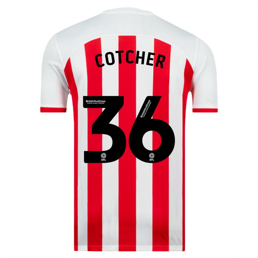 Niño Camiseta Mason Cotcher #36 Blanco 1ª Equipación 2023/24 La Camisa Chile