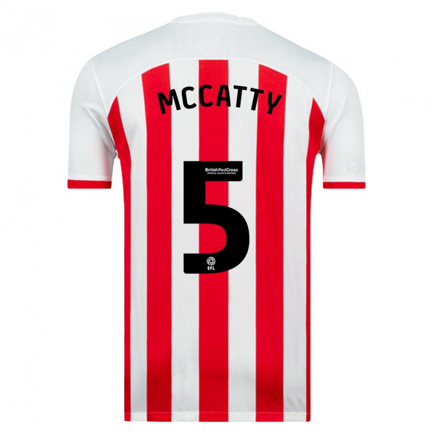 Niño Camiseta Grace Mccatty #5 Blanco 1ª Equipación 2023/24 La Camisa Chile