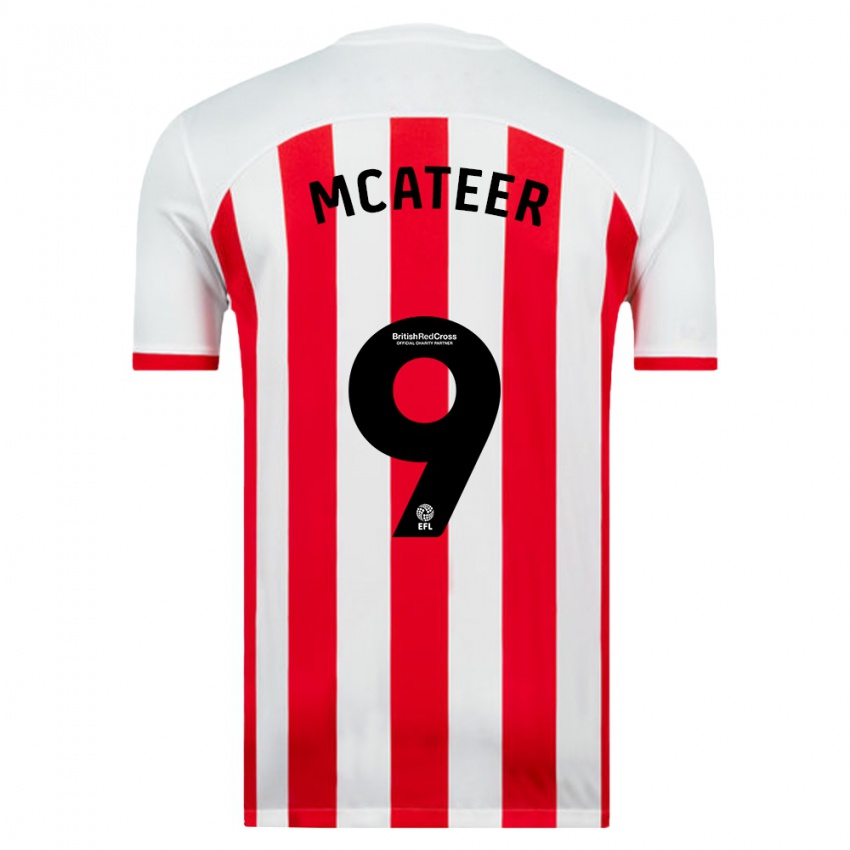 Niño Camiseta Mary Mcateer #9 Blanco 1ª Equipación 2023/24 La Camisa Chile