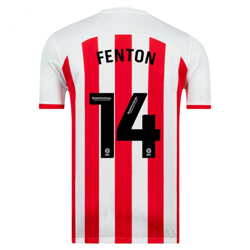 Niño Camiseta Natasha Fenton #14 Blanco 1ª Equipación 2023/24 La Camisa Chile